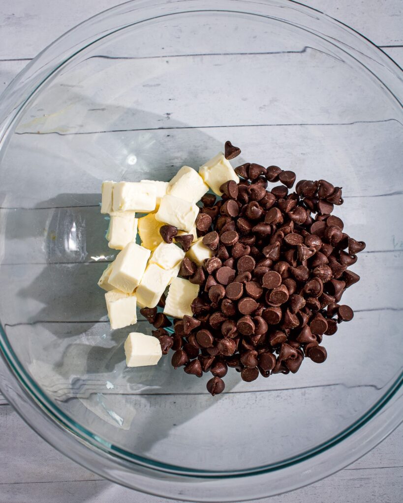 how to make Eggless and vegan Chocolate Brownies within shiny crinkle crust