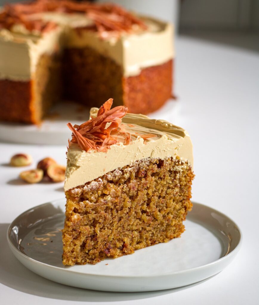 how to make Hazelnut Coffee Cake eggless and dairyfree
