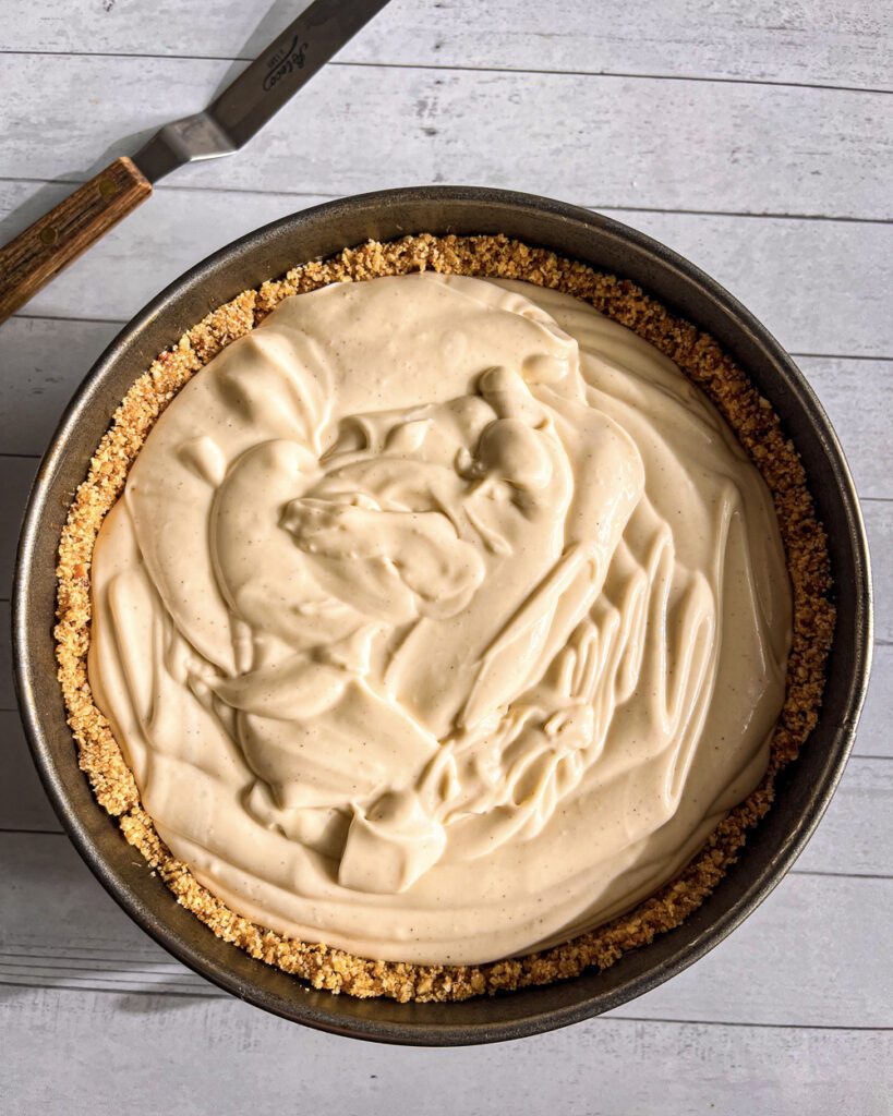 creamy eggless and vegan cheesecake