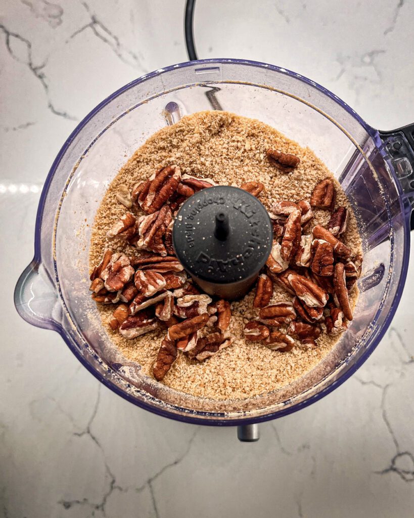 how to make creamy eggless Caramel Pecan Cheesecake