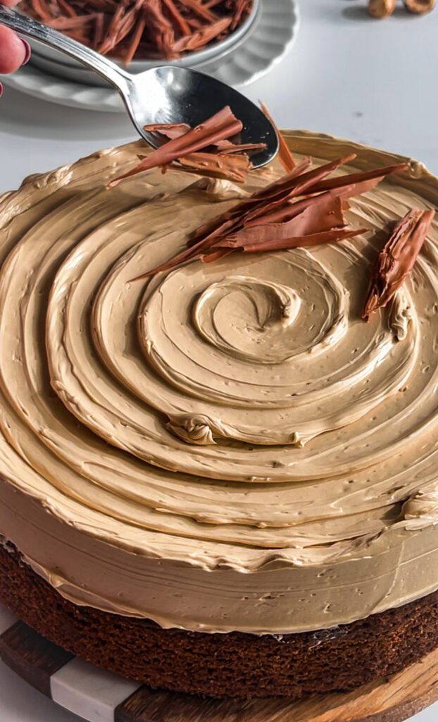 how to make Hazelnut Coffee Cake eggless and dairyfree