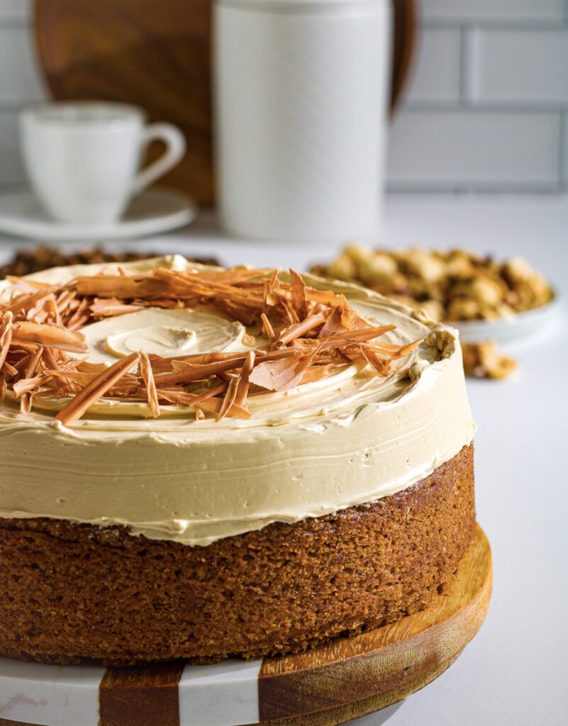 how to make Hazelnut Coffee Cake eggless and dairyfree