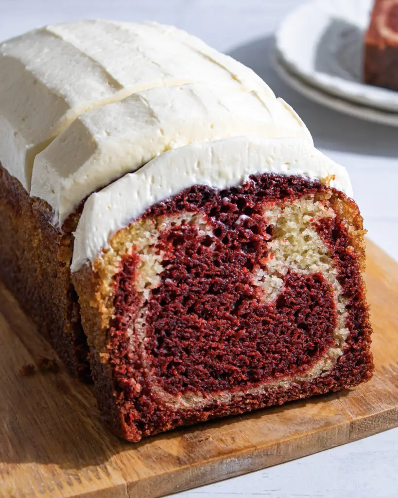 Best eggless red velvet loaf cake recipe for the holidays