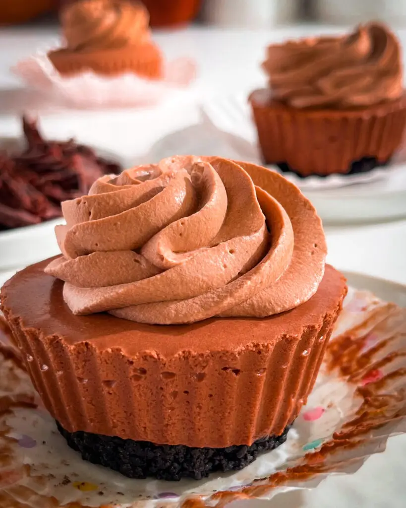No bake Mini Chocolate Cheesecake