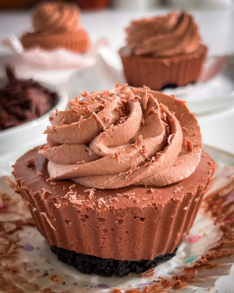 No bake Mini Chocolate Cheesecake