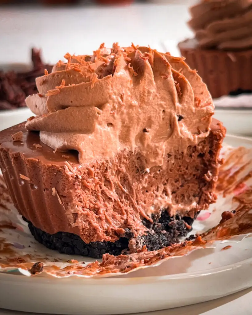 No bake Mini Chocolate Cheesecake