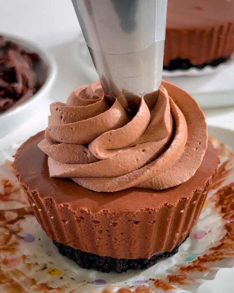 No bake Mini Chocolate Cheesecake