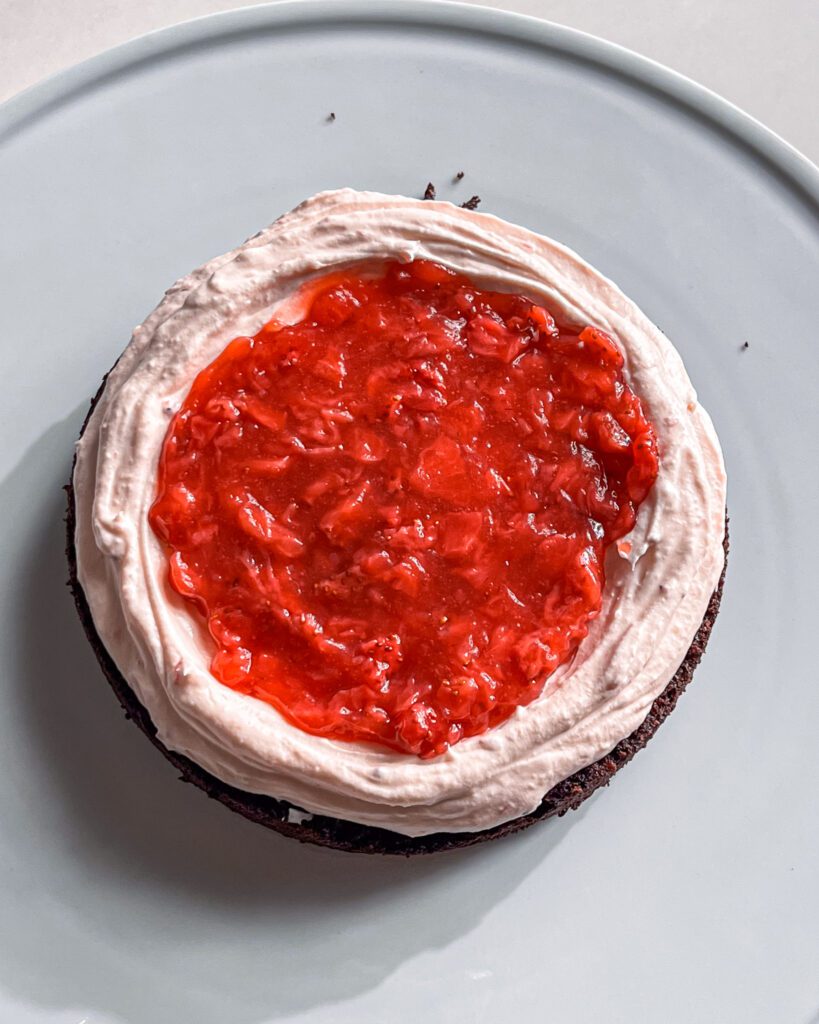 chocolate strawberry cake step by step recipe