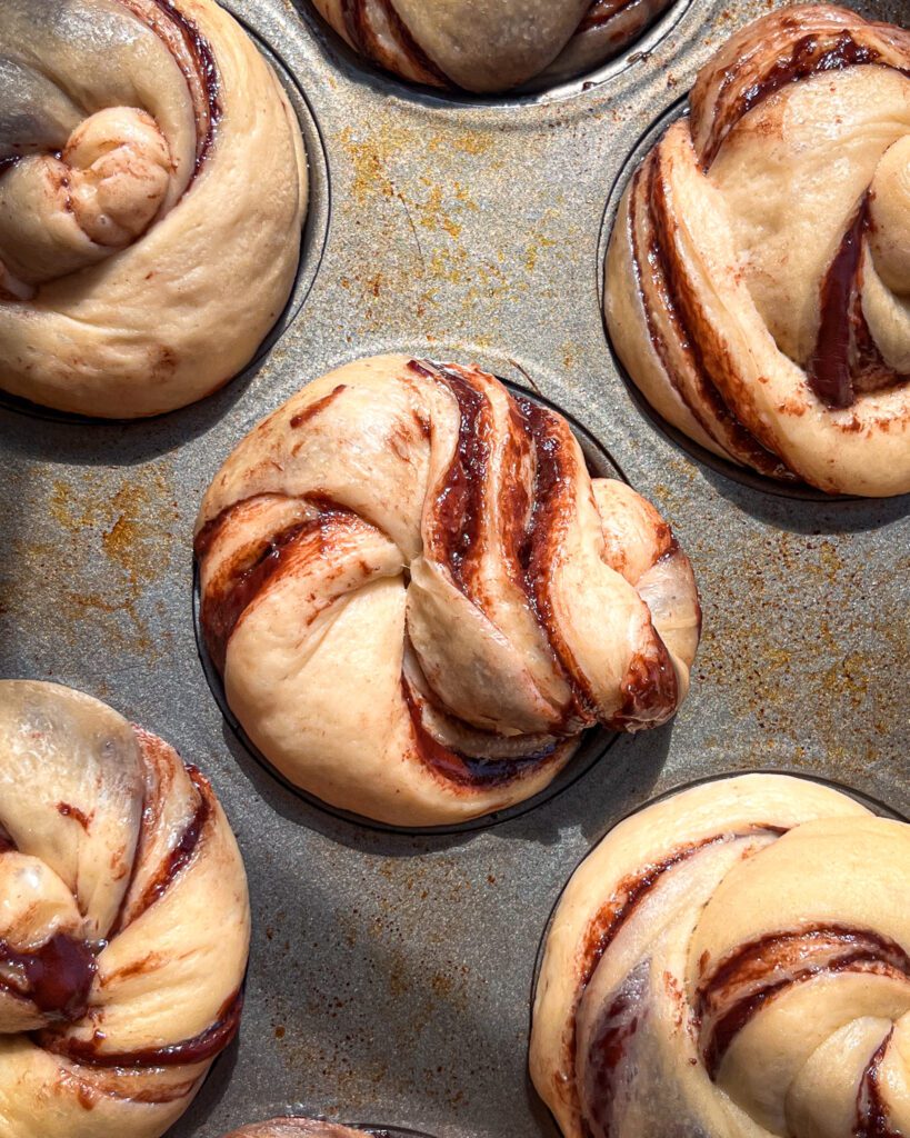 Nutella brioche rolls without eggs