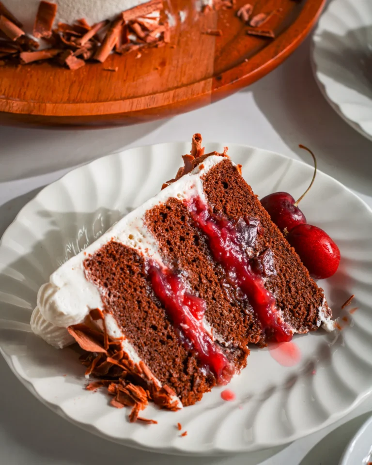 black forest gateau eggless version
