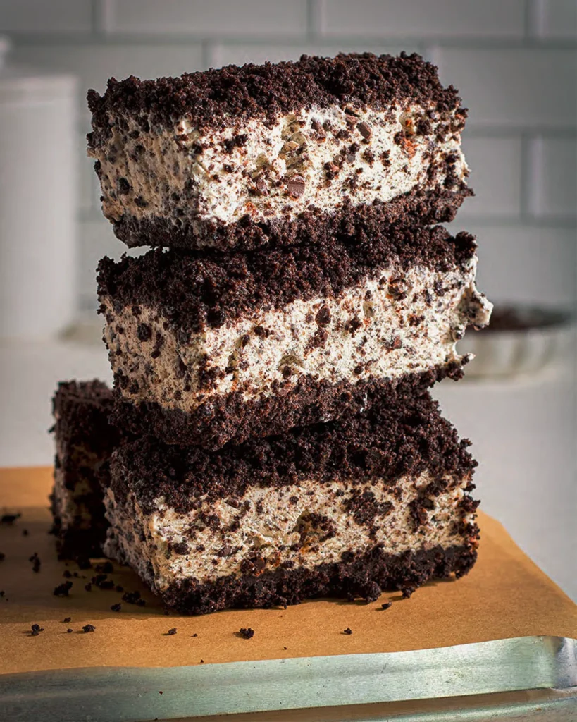 no-bake oreo ice cream bars