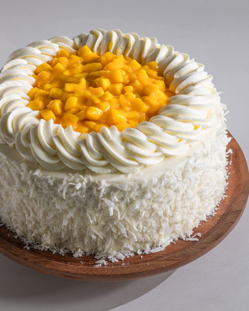 moist mango coconut layer cake recipe