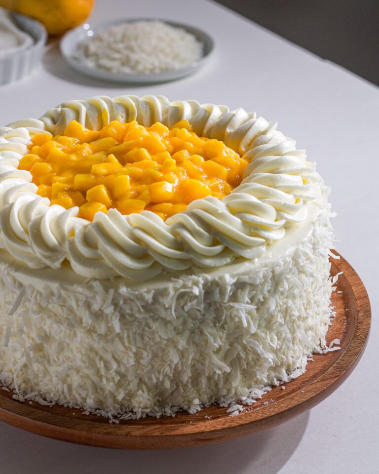 moist mango coconut layer cake recipe