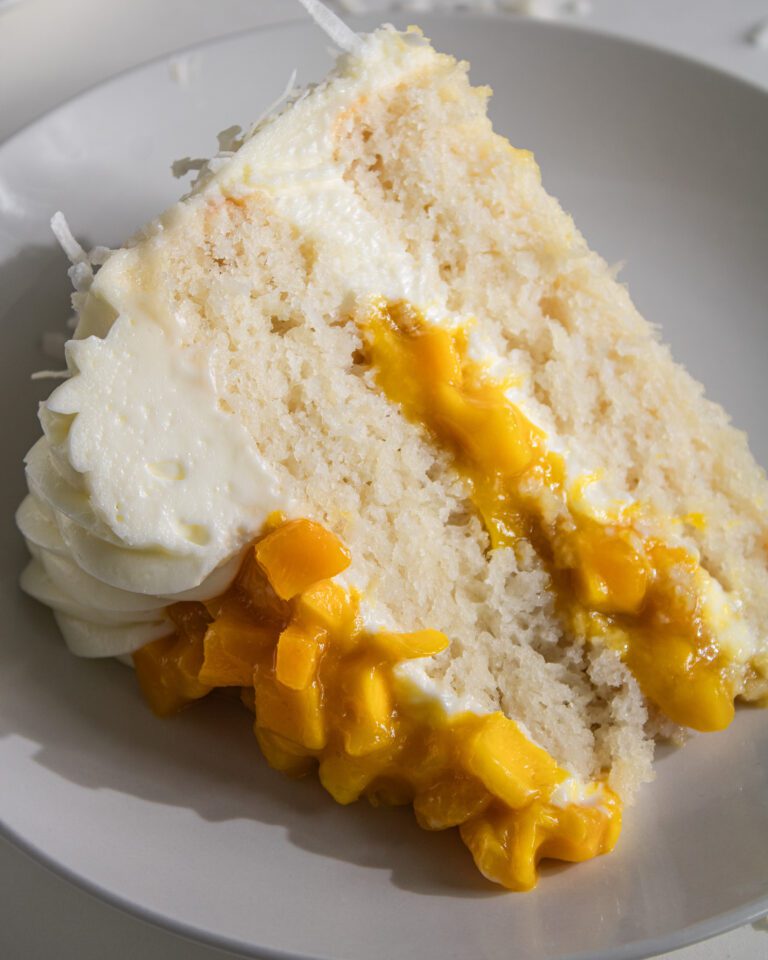 moist mango coconut layer cake recipe