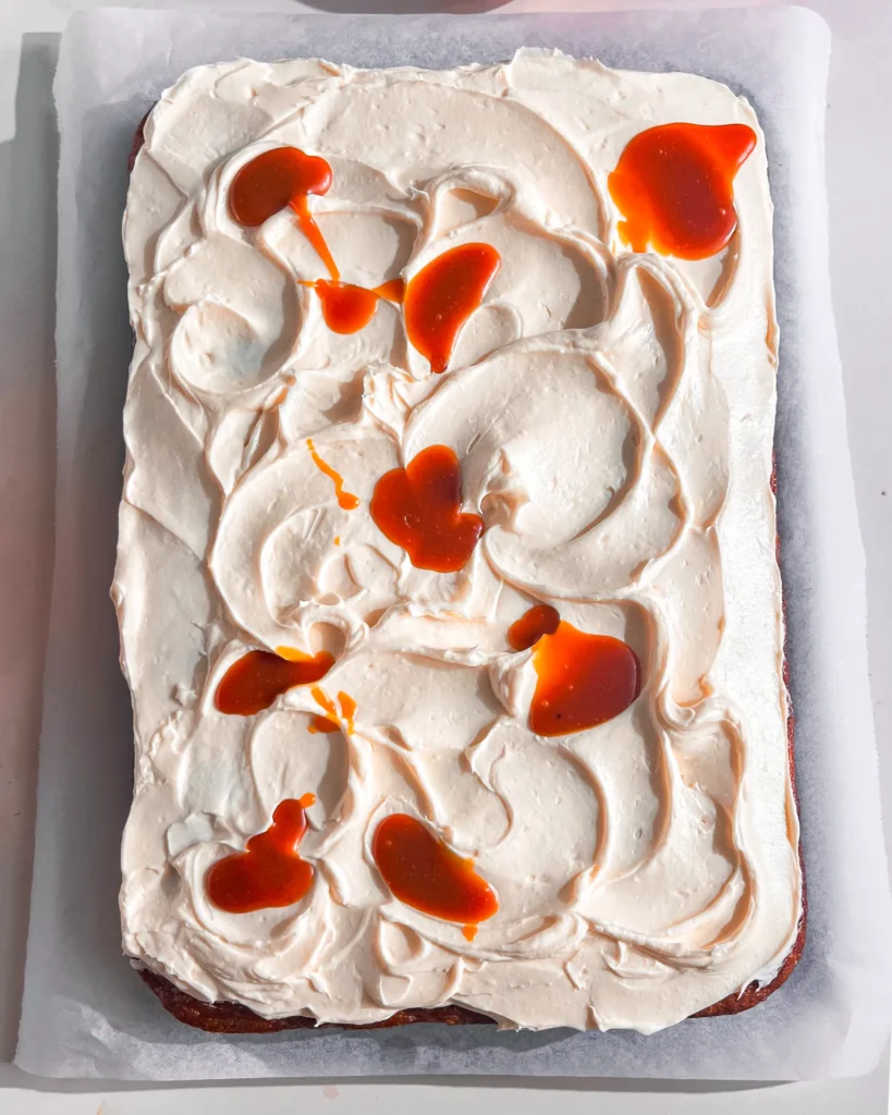 eggless caramel apple cake with simple steps
