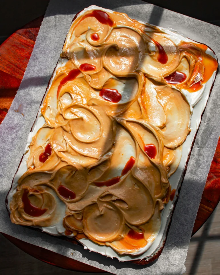 easy eggless caramel apple cake recipe