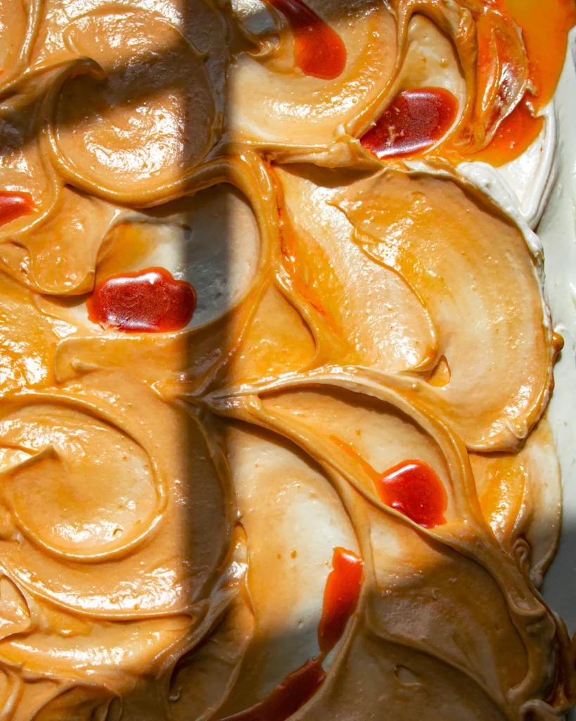 moist egg-free caramel apple cake