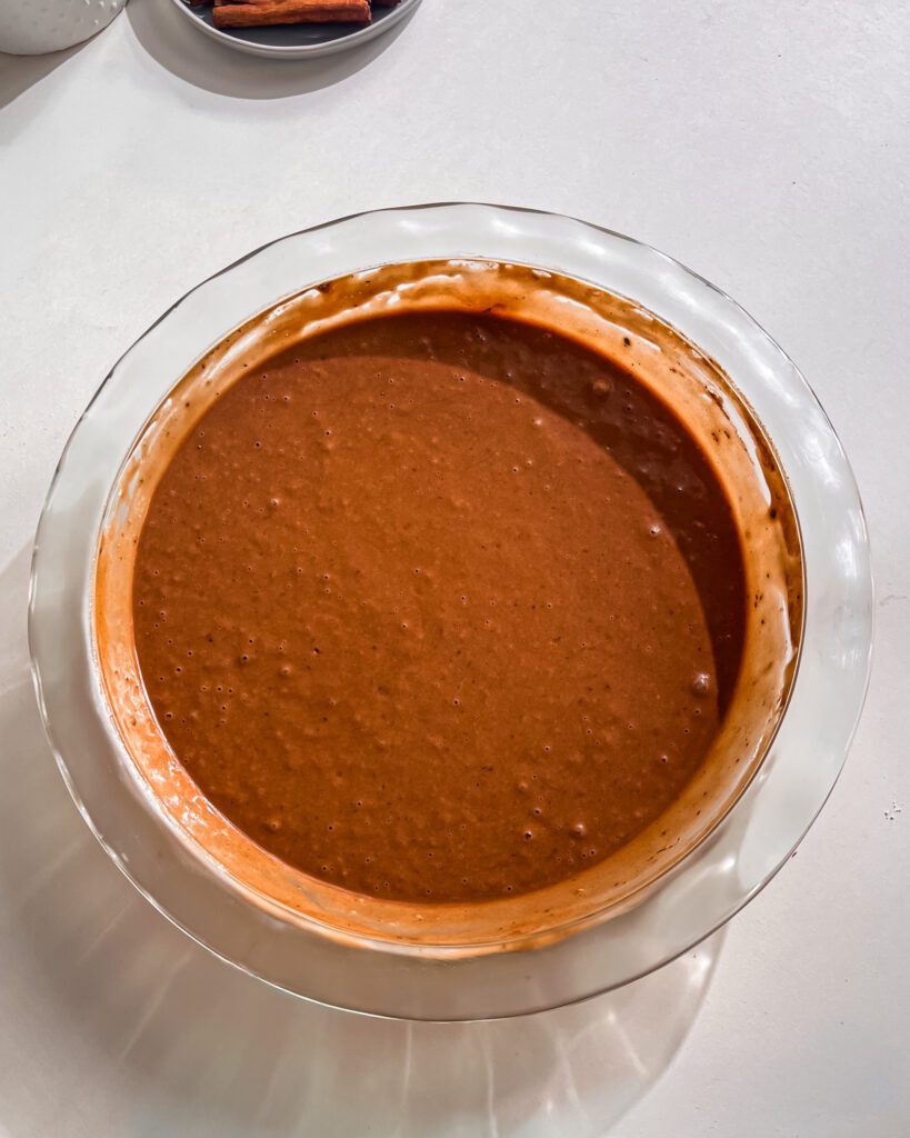 Eggless Chocolate Cake with Pudding Cake recipe step by step