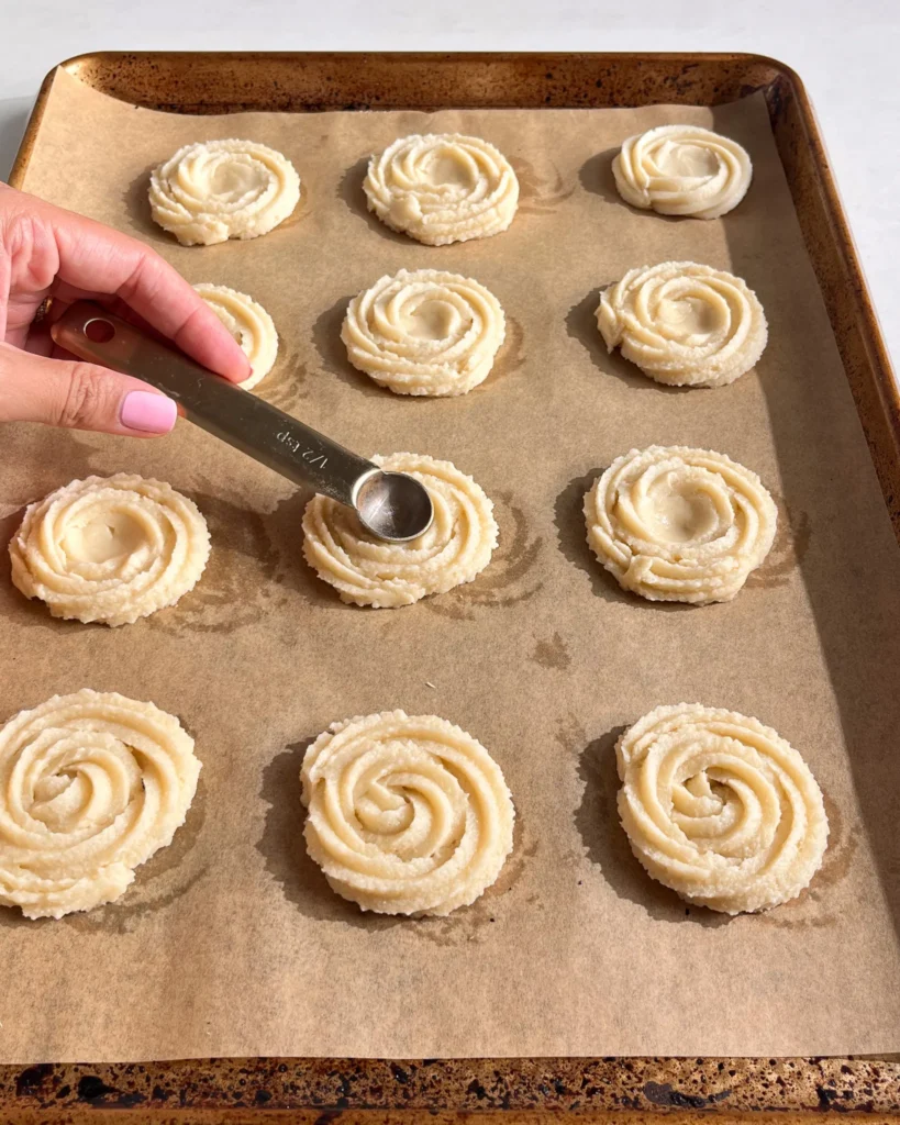 Jam Filled Butter Cookies step by step