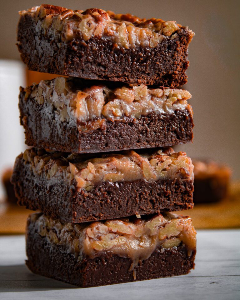 how to make eggless and vegan Pecan Pie Brownies Recipe