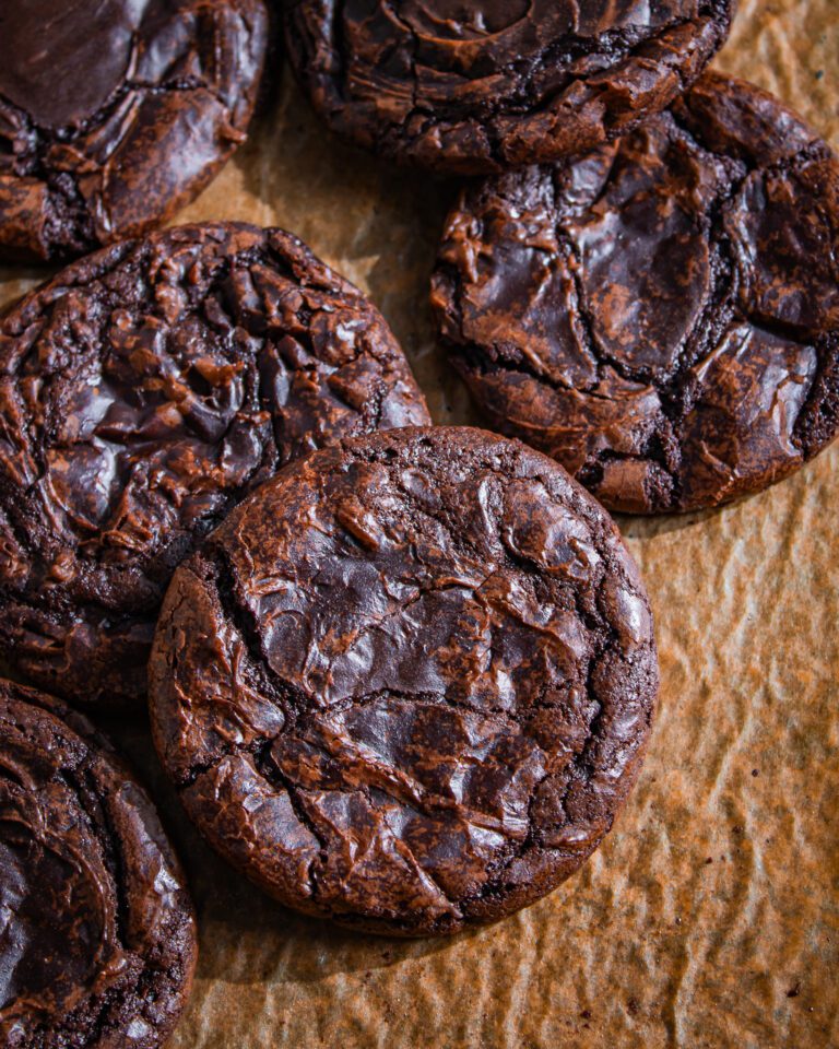 Easy Eggless Brownie Cookies with Fudgy Centers