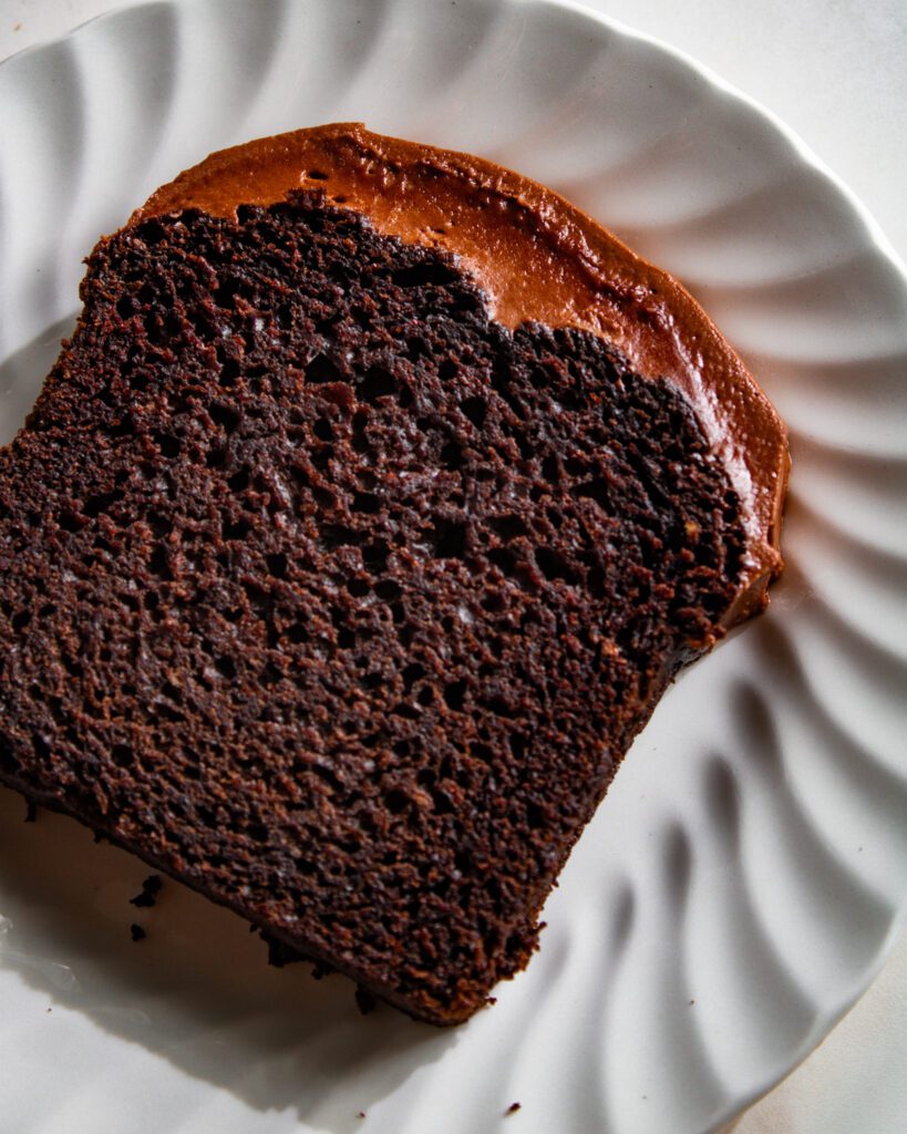 chocolate loaf cake with cream cheese icing recipe