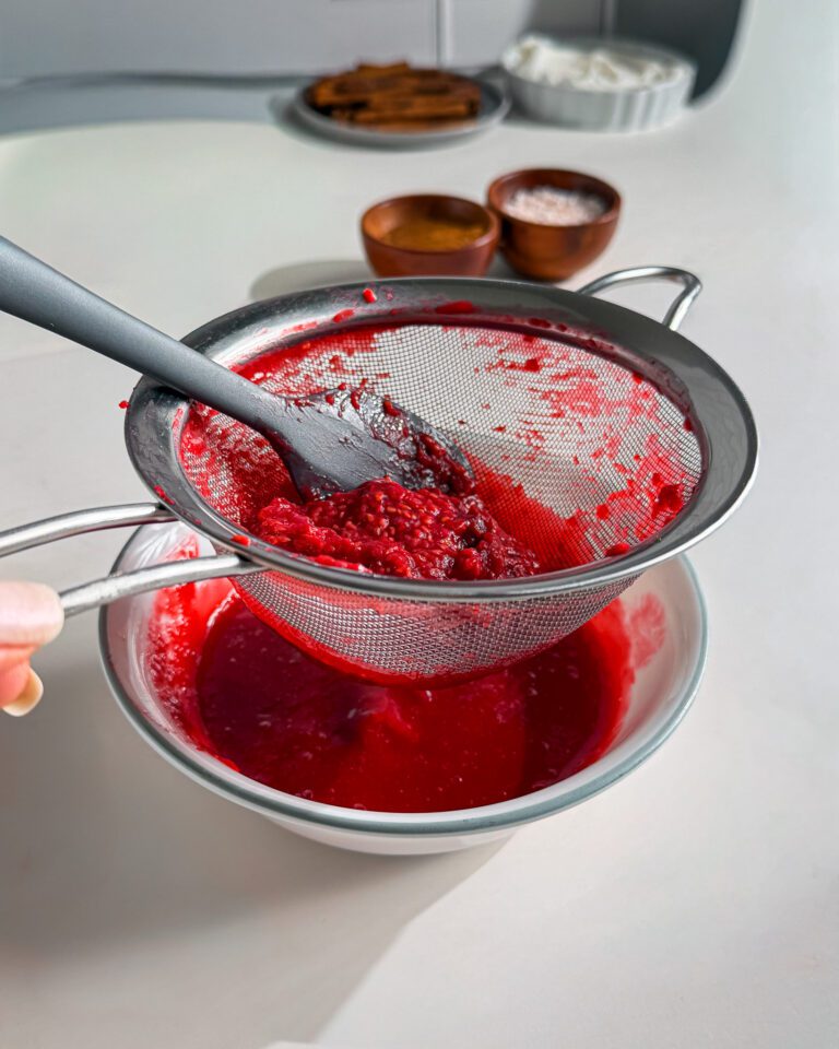 homemade raspberry compote step by step