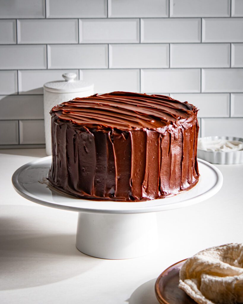 bakery style eggless chocolate cake