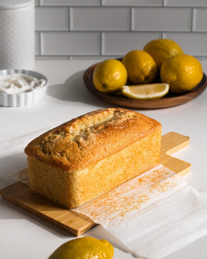 Dairy-free lemon coconut cake with cream cheese frosting